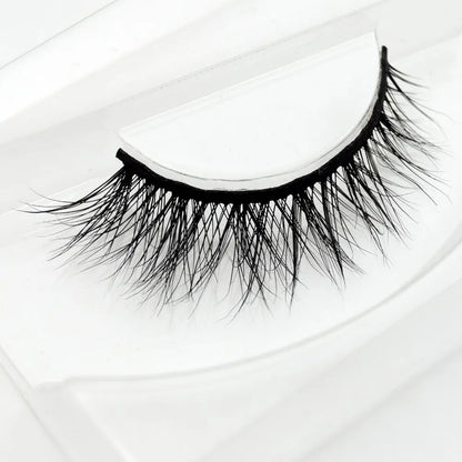 Visofree 3D Mink Eyelashes – Thick Handmade Full Strip Cruelty-Free False Lashes for Makeup M56