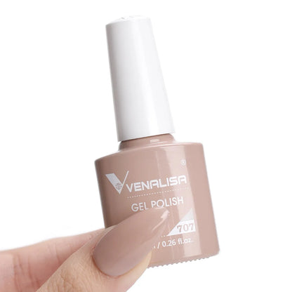 VENALISA 7.5ml HEMA-Free Nail Gel Polish – VIP4 Semi-Permanent Soak-Off UV/LED Gel Varnish, Full Coverage Nail Lacquer