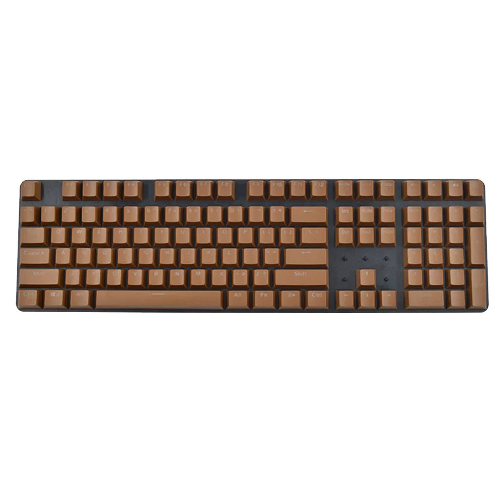 104PCS Universal Mechanical Keyboard Keycaps – Ergonomic Blank Replacement for Cherry MX Backlit Keyboards