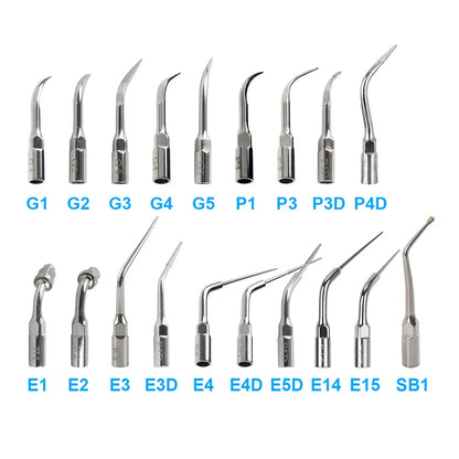 AZDENT Dental Ultrasonic Scaler Tips – Scaling, Periodontics, Endo, Perio Tips for EMS, Woodpecker, DTE, NSK, SATELEC Scalers