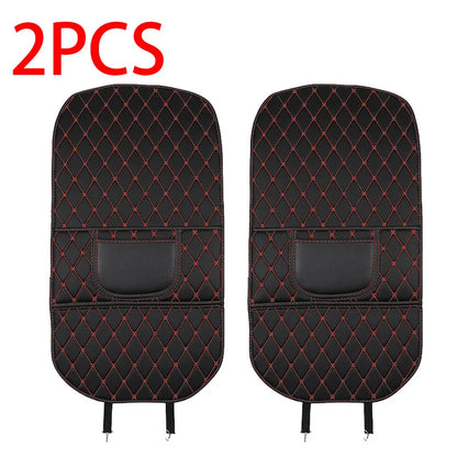 PU Leather Car Seat Back Protector – Anti-Kick Pad for Kids, Child Kick & Dirt Protection, Auto Accessories