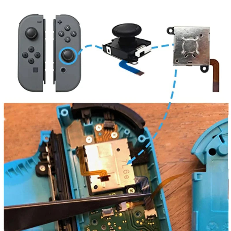 Original 3D Analog Joystick Replacement for Switch & Switch Lite Joy-Con – Thumb Stick Repair Part