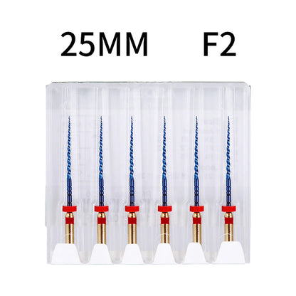 Azdent 6pcs/Pack 25mm SX Dental Files Root Canal Use Rotary Heat Activated  Endodontic Files Rotating File Dentistry Instruments