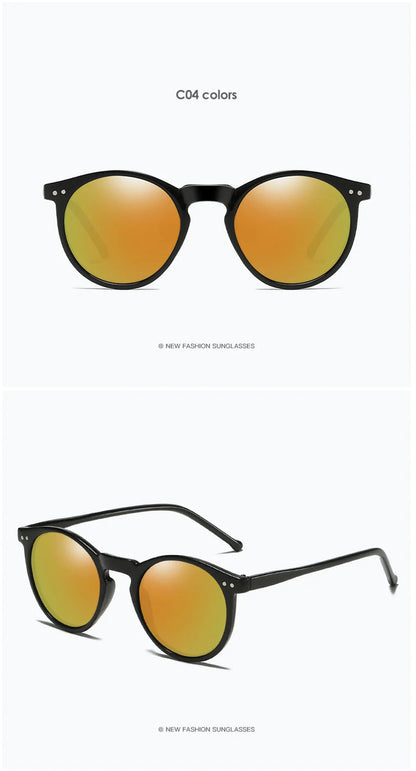 2025 Polarized Retro Round Sunglasses for Men & Women - Designer Vintage UV400 Goggles & Sun Glasses