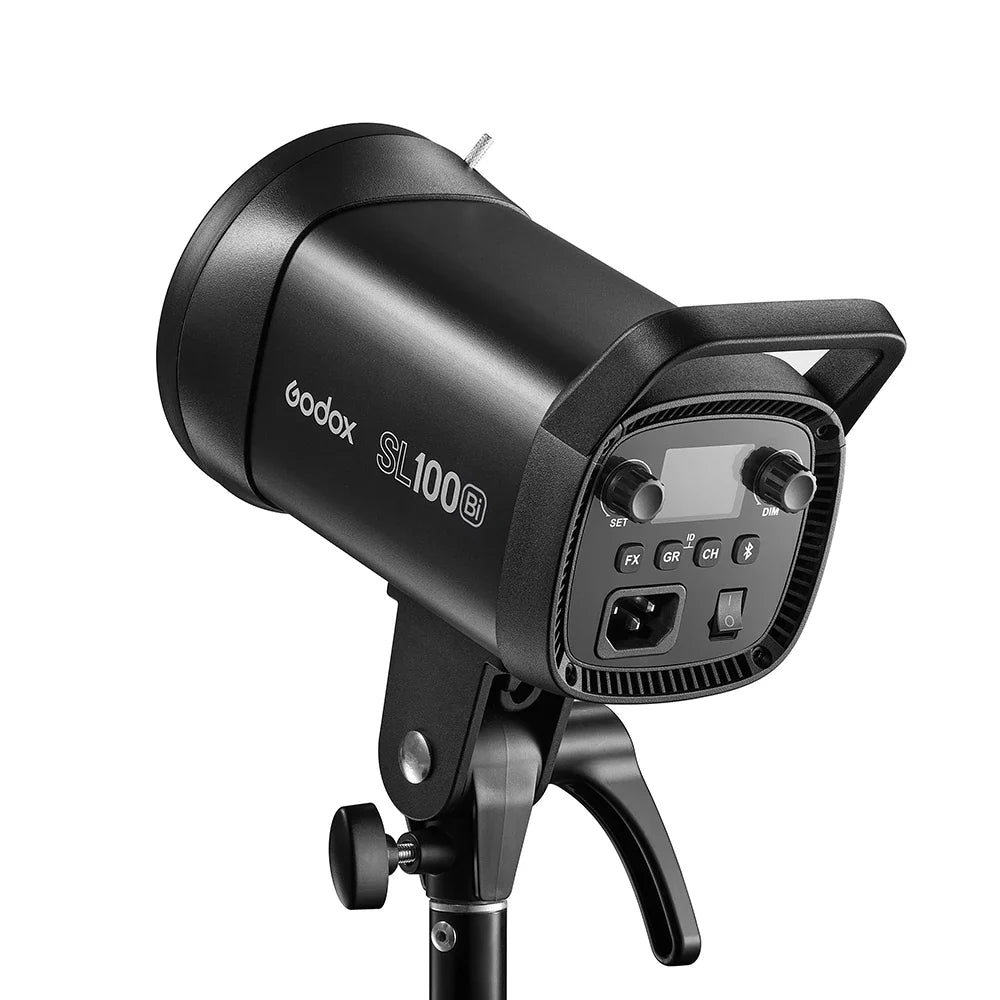 Godox SL100Bi LED Video Light - 100W Bi-Color 2800-6500K Studio Light with Bowens Mount & LCD Display