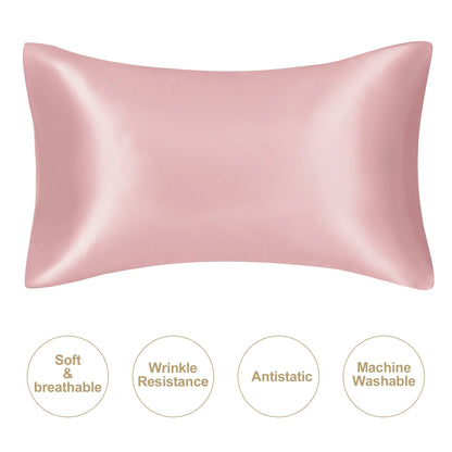 JuwenSilk Mulberry Silk Pillowcase – Silky Satin Natural Silk Pillowcase for Standard & Queen Size Beds