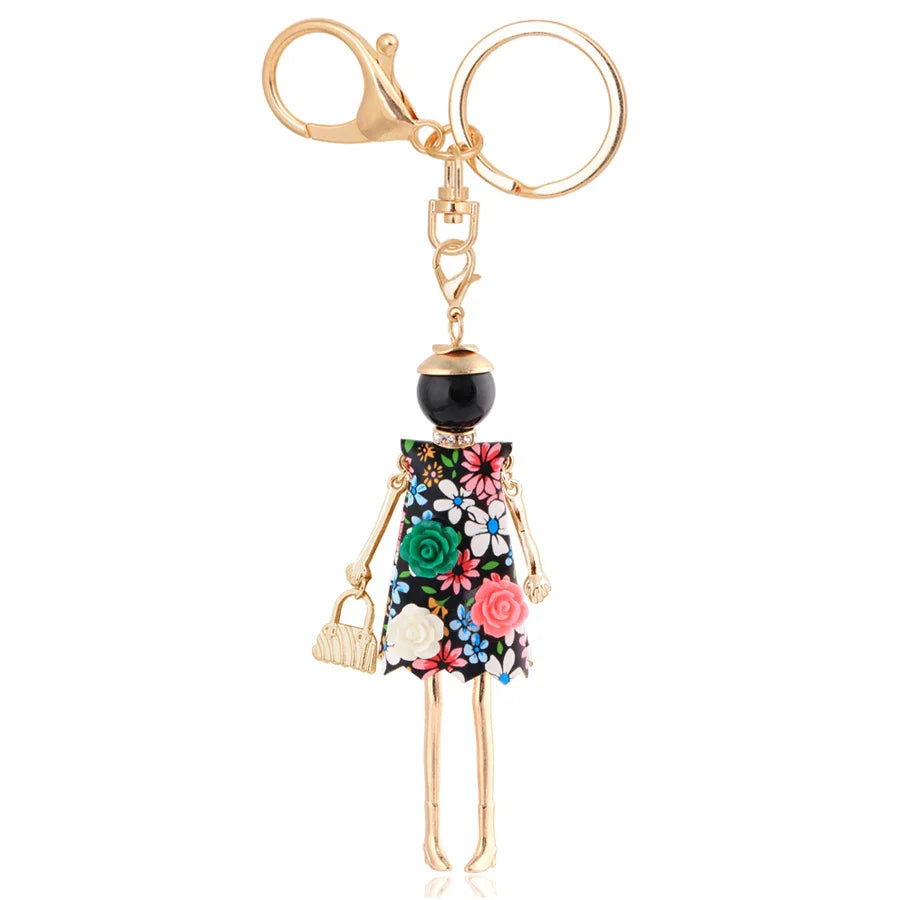 Trendy Women’s Metal Charm Keychain 2026 – Cute Statement Bag Pendant Jewelry Gift for Ladies