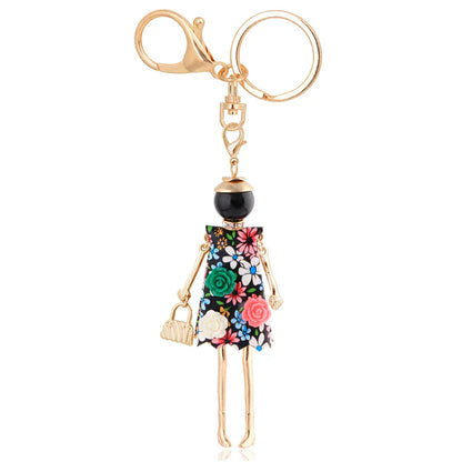 Trendy Women’s Metal Charm Keychain 2026 – Cute Statement Bag Pendant Jewelry Gift for Ladies