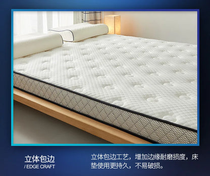 6/10cm Thai Natural Latex Floor Mattress – Foldable Tatami Mat with 95D Filling & Cotton Cover, Slow Rebound Comfort