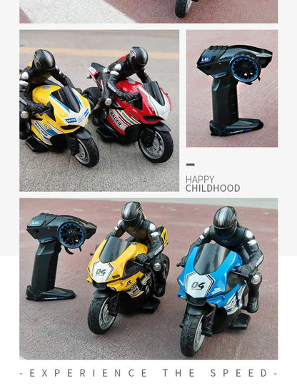 1/6 Scale RC Electric Racing Motorcycle – High-Speed 4CH Remote Control Drift Car Toy for Boys
