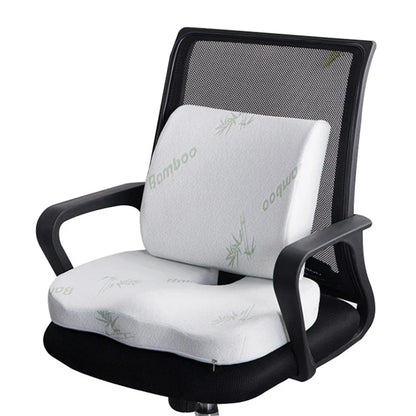 Orthopedic Memory Foam Seat Cushion – Hemorrhoid Relief, Car & Office Chair Lumbar Support, Breathable Pain Relief Pillow