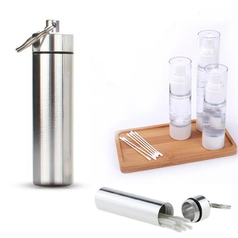 Durable Stainless Steel Toothpick Holder - Portable Rustproof Stand for Outdoor, Household, and Travel - Seal Storage Container Box Holder Case