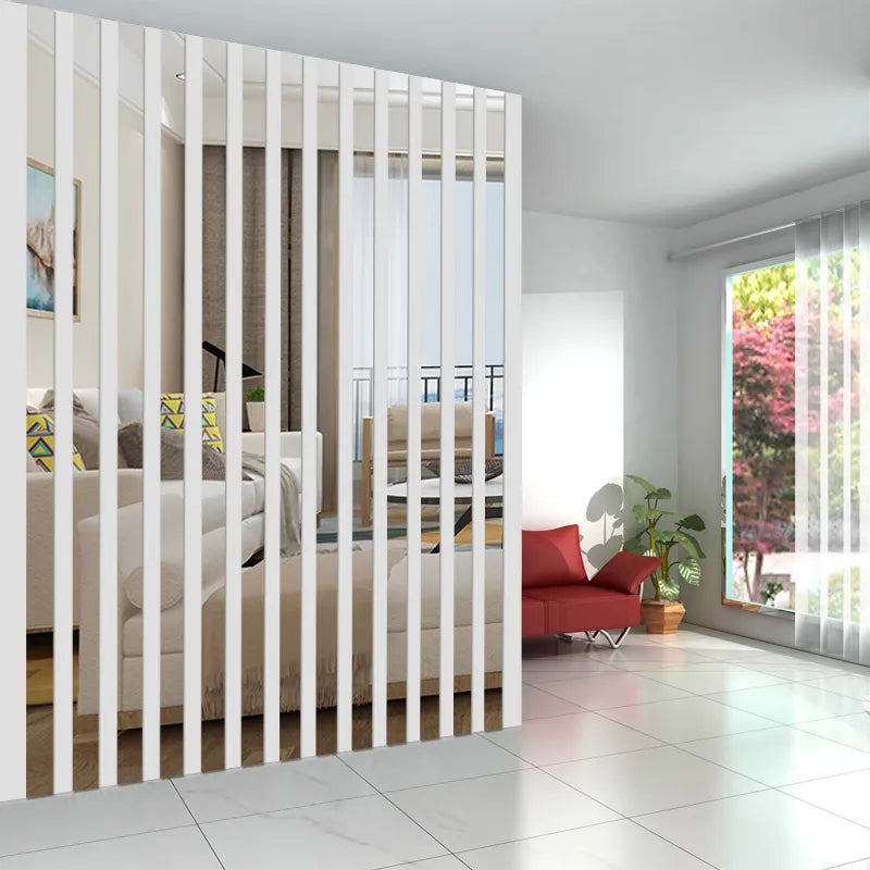 20pcs Simple Lines Acrylic 3D Wall Stickers - DIY Home Decor for Living and Dining Room, Mirror Strips, Ceiling, Waist Line, Background Art