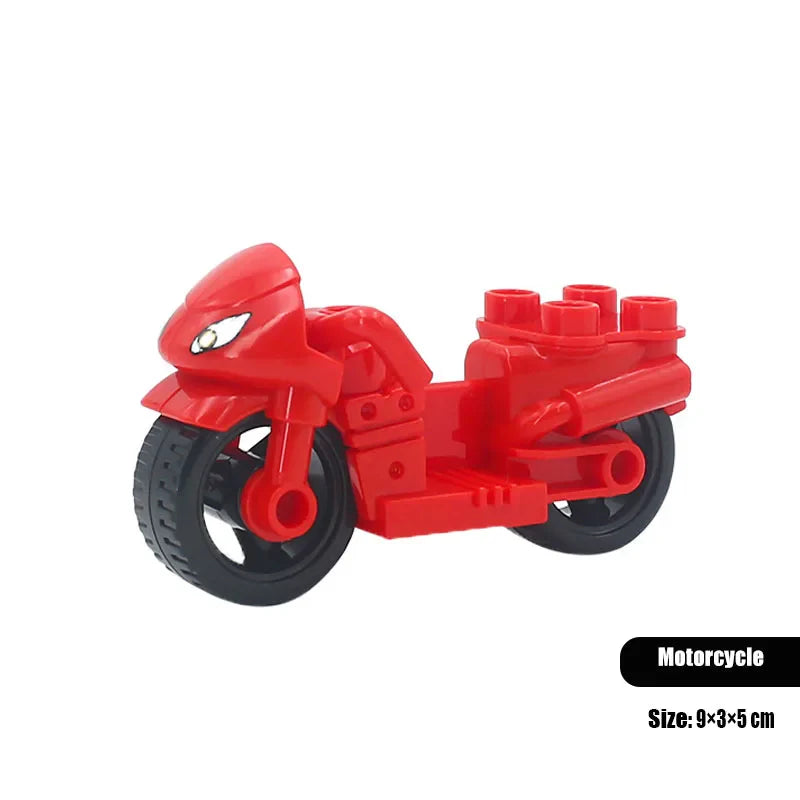 New Large Building Blocks Toys – Cartoon Princess Carriage, Car & Airplane Vehicle Models, Big Bricks Gift for Kids