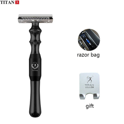 Titan High-Quality Safety Razor for Men – Metal Handle with Replaceable Blade for Precision Shaving