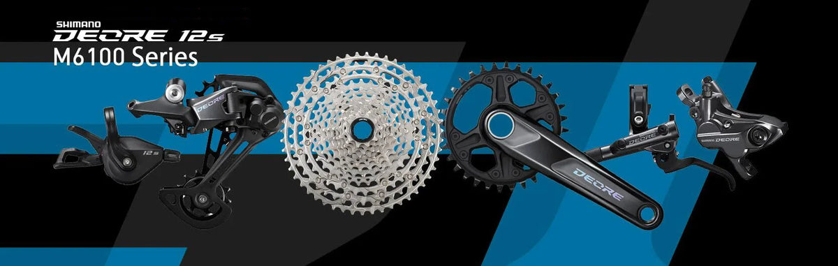 SHIMANO DEORE M6100 12-Speed Groupset – Right Shifter, Rear Derailleur, Chain & SUGEK 11-50T/52T Cassette Sprocket
