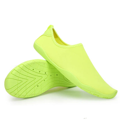 Solid Color Unisex Quick-Drying Aqua Sneakers - Children’s Swimming & Beach Water Shoes, Barefoot Shoes for Women