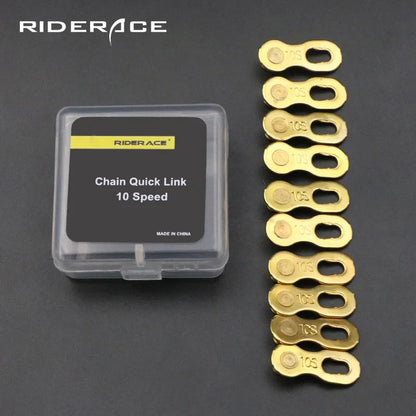5 Pair Bicycle Chain Link Connectors — Quick Release Master Links for 6–12 Speed MTB Bikes