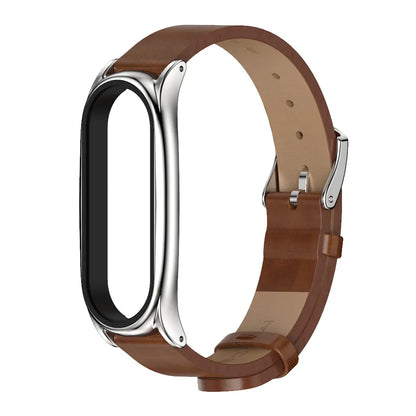 Leather Strap for Xiaomi Mi Band - Stylish Replacement Wristband for Mi Band 10/9/8/7/6/5 Mijobs Design