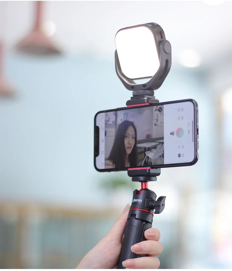 Ulanzi Vijim VL66 Adjustable LED Video Light – 360° Rotatable, Rechargeable Fill Light for DSLR, SLR & Mobile