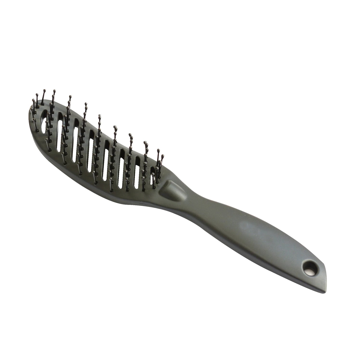 Pro Hair Salon Anti-Static Curved Vent Comb – Heat-Resistant Tine Brush for Scalp Massage & Hairdressing