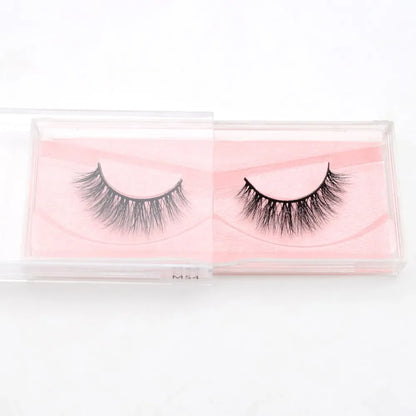 Visofree 3D Mink Eyelashes – Thick Handmade Full Strip Cruelty-Free False Lashes for Makeup M56