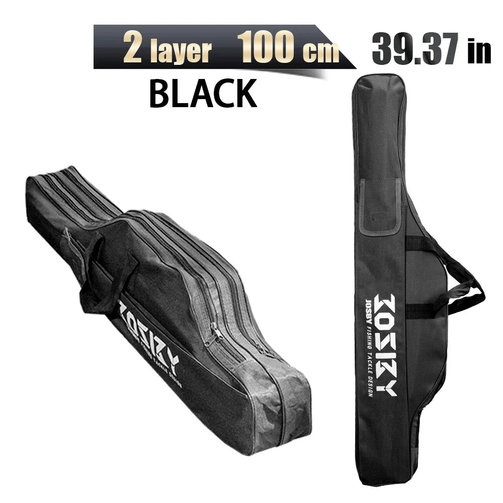 PROXPE Foldable Oxford Fishing Rod Bag – Multi-Purpose Fishing Gear Storage, 60-180cm High Quality