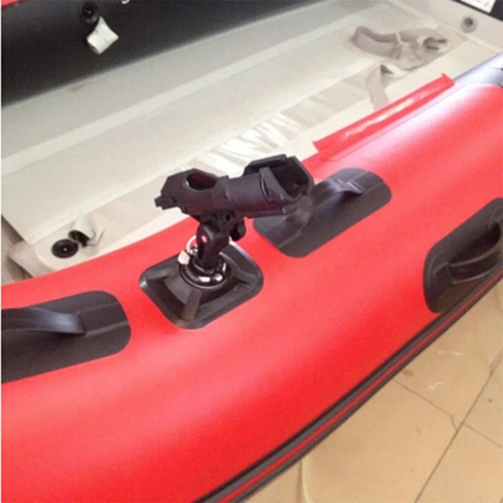 Inflatable Boat Accessory – PVC Dinghy Raft Fishing Rod Holder, Kayak SUP Board Pole Mount Angle Bracket Fixer
