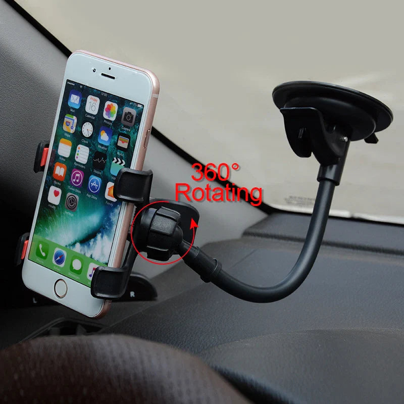 360° Rotating Car Phone Holder — Universal Dashboard & GPS Mount for Vehicles