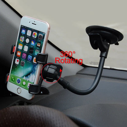 360° Rotating Car Phone Holder — Universal Dashboard & GPS Mount for Vehicles