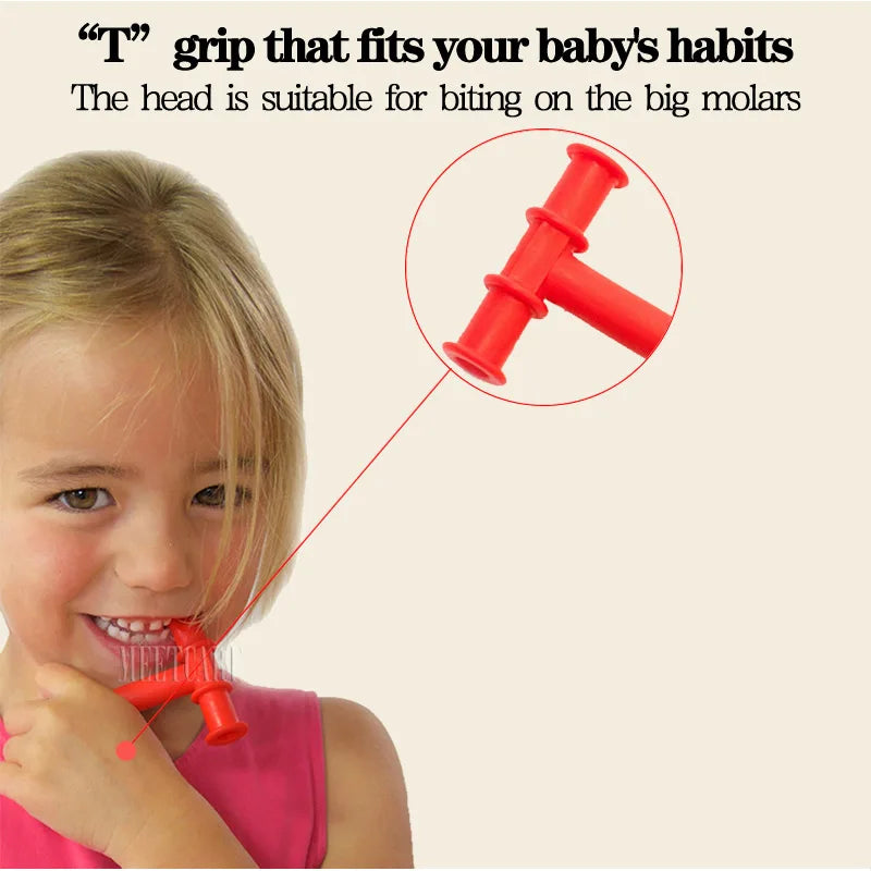 Kids Chewing Tube Speech Therapy Tool — Oral Muscle Training & Teeth Massager for Children’s Speech Rehabilitation