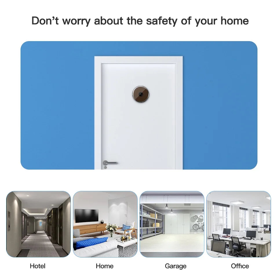 Awapow 3.5" Digital Door Viewer — 120° HD LCD Peephole Camera, 2MP Cat Eye Doorbell Monitor