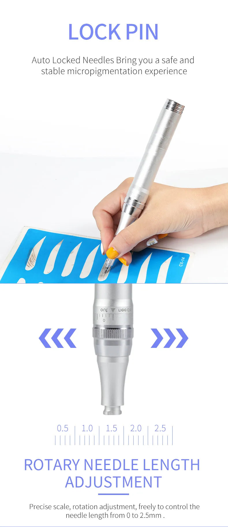 Wireless PMU Machine — Professional Permanent Makeup Tattoo Pen for Eyebrows, Eyeliner & Lips
