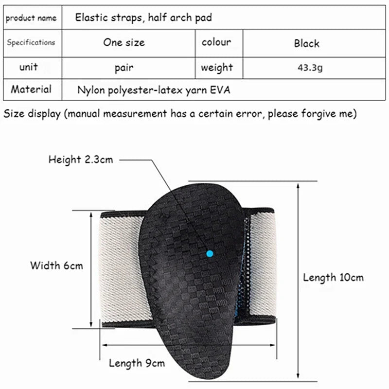2Pcs EVA Flat Feet Arch Support Orthopedic Insoles Pads - Men Women Foot Valgus Sports Shoe Inserts
