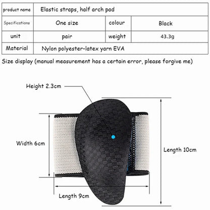 2Pcs EVA Flat Feet Arch Support Orthopedic Insoles Pads - Men Women Foot Valgus Sports Shoe Inserts