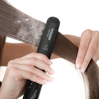 Professional Steam Hair Straightener – Ceramic Vapor Flat Iron, 450℉ Heat & Argan Oil Treatment Hair Care Tool