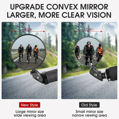 WEST BIKING 360° Rotating Bicycle Rearview Mirror – Safety Cycling Rear View Mirror for MTB and Handlebar Accessories