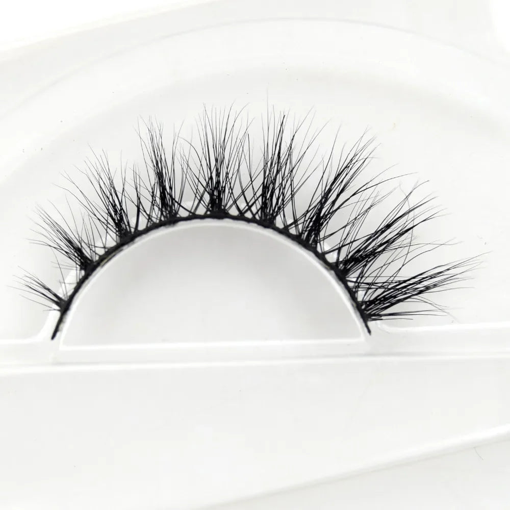 Visofree 3D Mink Eyelashes – Thick Handmade Full Strip Cruelty-Free False Lashes for Makeup M56