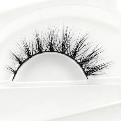 Visofree 3D Mink Eyelashes – Thick Handmade Full Strip Cruelty-Free False Lashes for Makeup M56