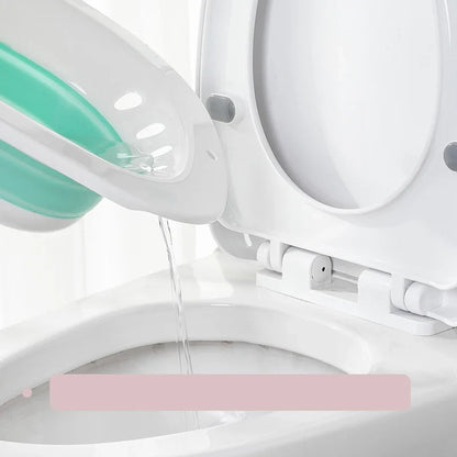 Woman's Folding Toilet Bidet Postpartum Bath Seat - Self-Cleaning Hip Irrigator for Perineum Soaking - Hemorrhoid Treatment Care