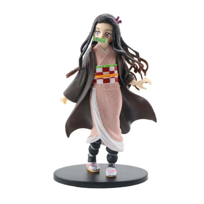 Anime Demon Slayer Kimetsu no Yaiba Figures – Kamado Tanjirou, Agatsuma Zenitsu & Nezuko PVC Action Models