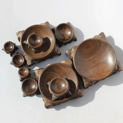 Acid Branch Wood Display Stand – Base for Crystal Ball, Sphere & Globe Stone Home Decoration