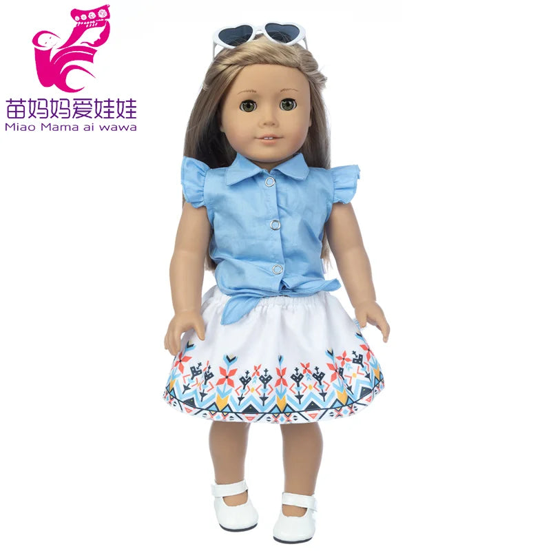 18-Inch Girl Doll Winter Coat — 43cm Baby Doll Jacket Outfit for Dressing