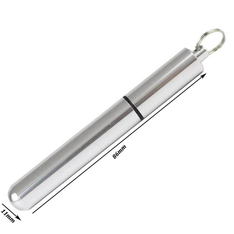 Durable Stainless Steel Toothpick Holder - Portable Rustproof Stand for Outdoor, Household, and Travel - Seal Storage Container Box Holder Case