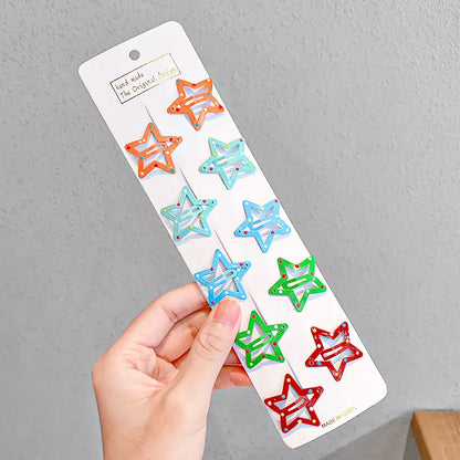 Girls’ Colorful Waterdrop Hairpins — 10/20/30/40PCS Cute Hair Clips & Barrettes Fashion Accessories for Kids
