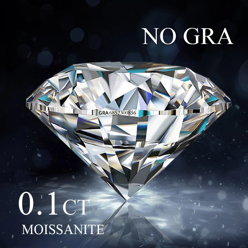 100% Real Moissanite Diamond Tester Pen — GRA Certified D VVS1 Belgium Cut Gemstones at Factory Price