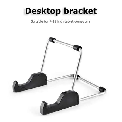 Super Light Foldable Tablet Stand – Universal Adjustable Aluminum Holder for iPad & Tablet PC, Portable Desk Support Mount for Home & Office Use