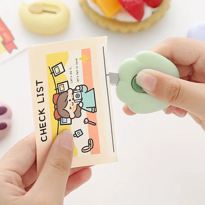 Cute Cartoon Cat Claw Retractable Paper Cutter - Utility Knife for School, Office, Home Stationery