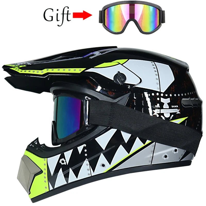 Children's Motorcycle Helmet - Off-Road Motocross Bike Helmet for Downhill & Cycling