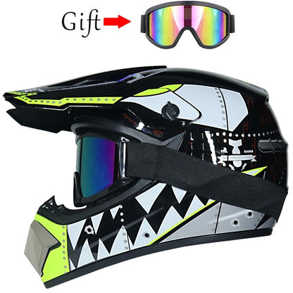 Children's Motorcycle Helmet - Off-Road Motocross Bike Helmet for Downhill & Cycling